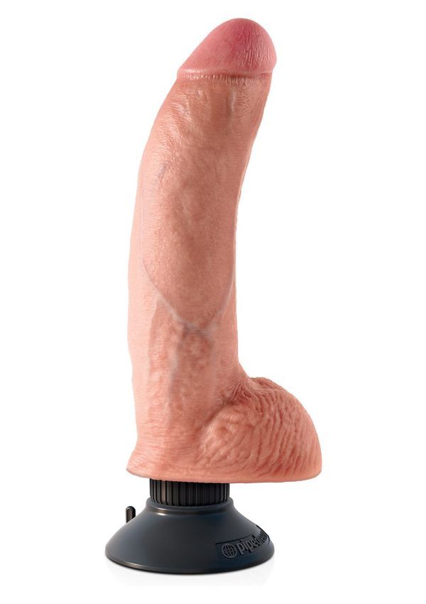 King Cock 9â Vibrating Cock With Balls - Dildo Vibrator